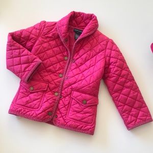 Ralph Lauren girl pink barn coat sz 5